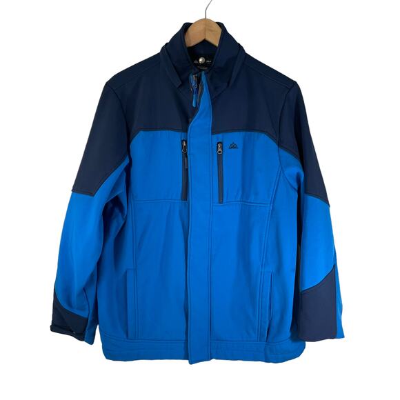 SNOZU Performance Boys Softshell Jacket Colorblock Blue XL Active Outdoor Casual - Picture 1 of 9